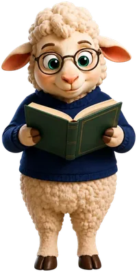 Theo, the OnChurch lamb, reading the setup guide