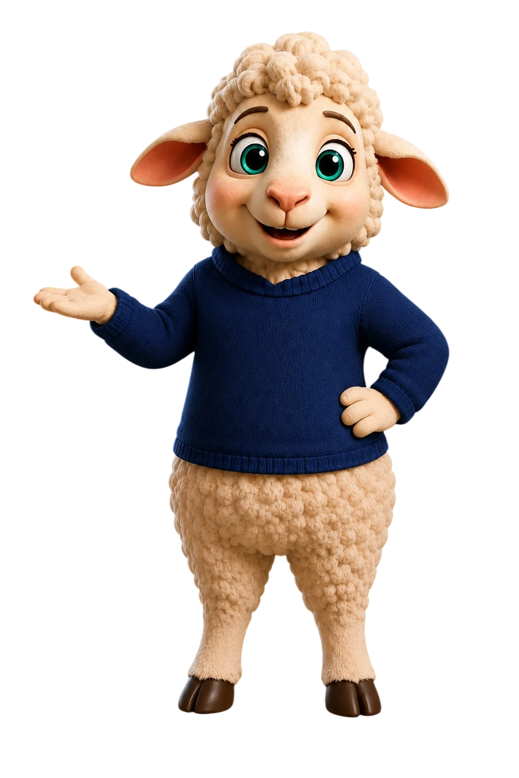 Theo the sheep welcoming you in